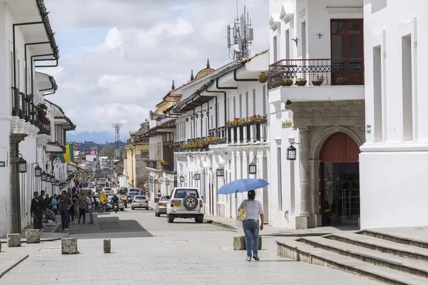 Popayan, Kolumbia - 19 listopada 2017: Popayan jest centrum — Zdjęcie stockowe