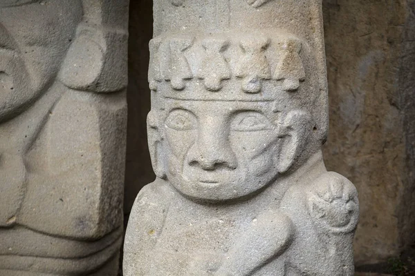 Idoly San Agustn archeologického parku, Huila, Kolumbie — Stock fotografie