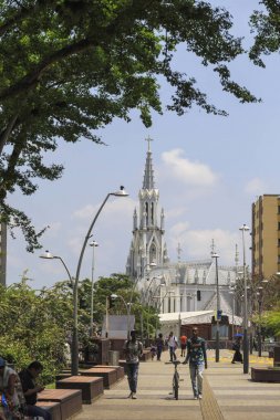 Cali, Kolombiya - 25 Ekim 2017: Santiago de Cali th biridir
