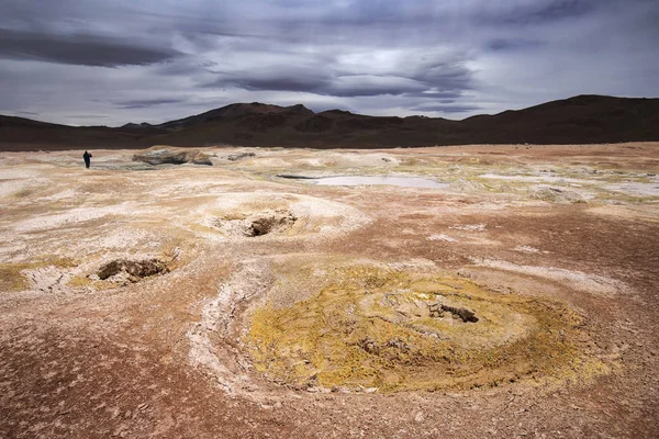 Geysers Sol de Manana, Altiplano, Bolívia — Fotografia de Stock