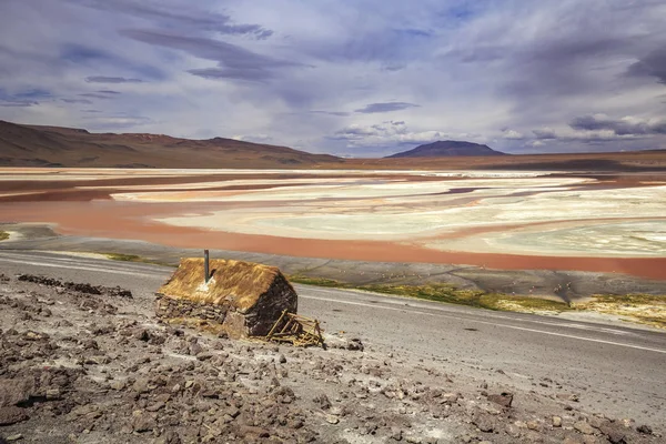 Laguna Colorada, Altiplano, Bolívia — Fotografia de Stock
