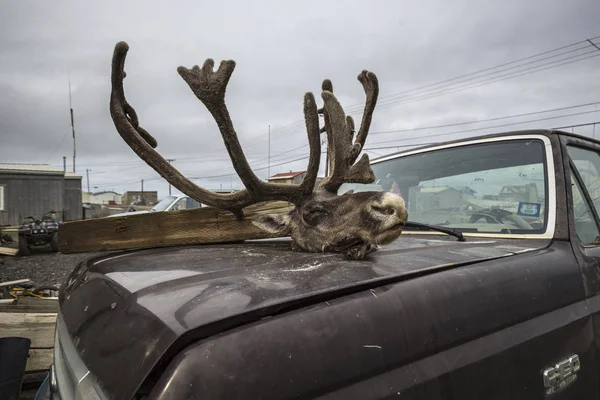 Barrow (Utqu agvik) is de meest noordelijke stad van Alaska, Verenigde Staten — Stockfoto