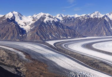 Kaskawulsh buzul Kluane Milli Parkı'nda, Yukon, Kanada