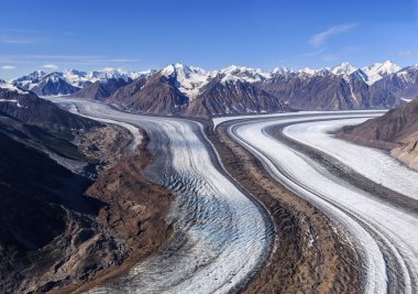 Kaskawulsh buzul Kluane Milli Parkı'nda, Yukon, Kanada