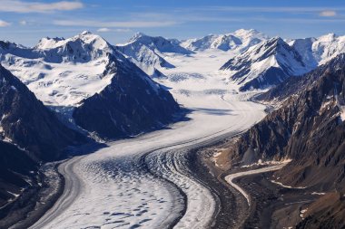 Kluane Milli Parkı, Yukon, Kanada buz alanı