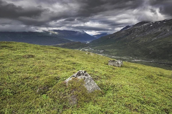 Worthington glaciär, Alaska, Usa — Stockfoto