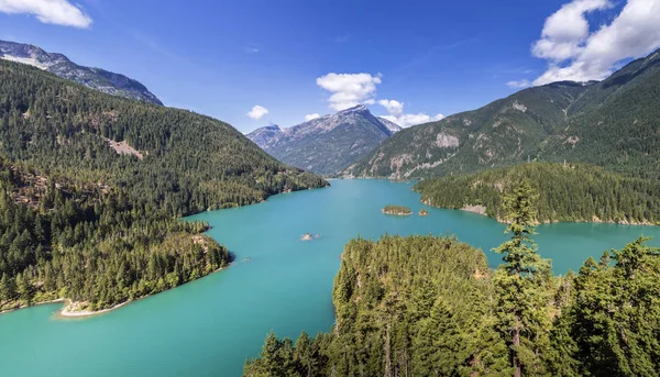 Diblo jezioro, Park Narodowy North Cascades, Washington, Stany Zjednoczone Ameryki — Zdjęcie stockowe