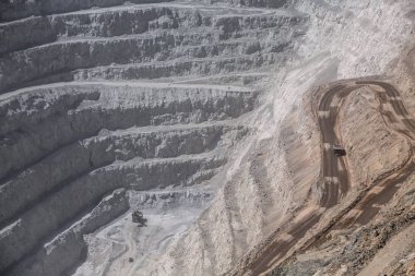 Chuquicamata, dünyanın en büyük açık çukur benim Calama, Chil bakır