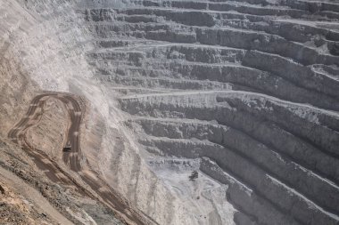 Chuquicamata, dünyanın en büyük açık çukur benim Calama, Chil bakır