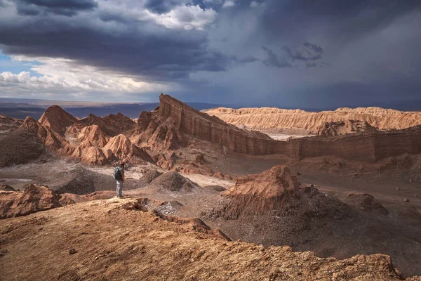 Dolina Księżyca (Valle de la Luna), pustynia Atacama, Chile — Zdjęcie stockowe