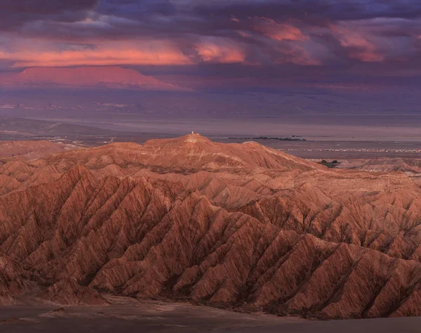 Dolina śmierci lub Mars Valley w pustyni Atakama w Chile — Zdjęcie stockowe