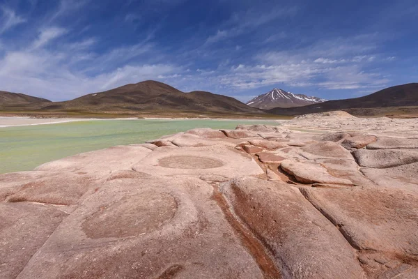 Pedras vermelhas (Piedras Rojas), Aguascalientes Saline, Atacama, Chi — Fotografia de Stock