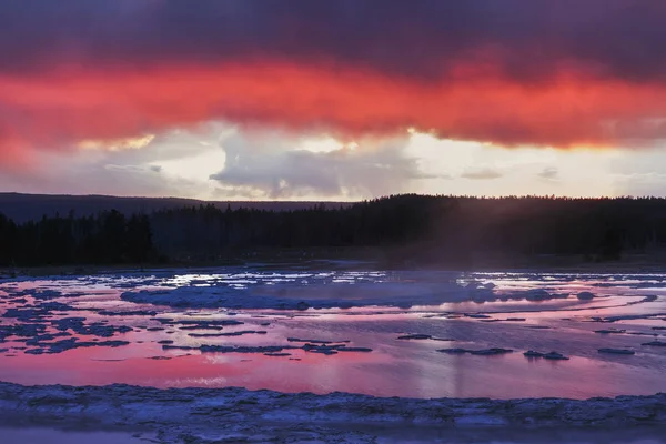 Yellowstone Ulusal Parkı, Wyoming, ABD — Stok fotoğraf