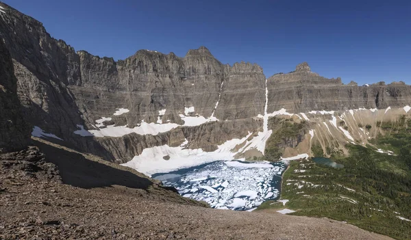 Ledovce jezero, národní Park Glacier, Montana, Usa — Stock fotografie