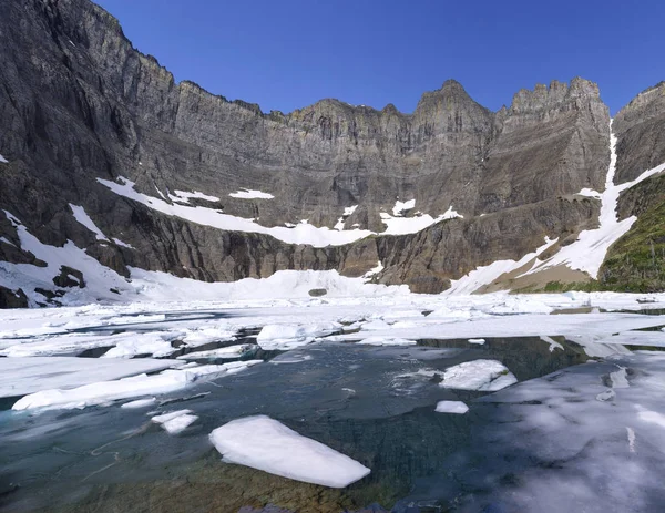 Eisbergsee, Gletscher-Nationalpark, Montana, USA — Stockfoto