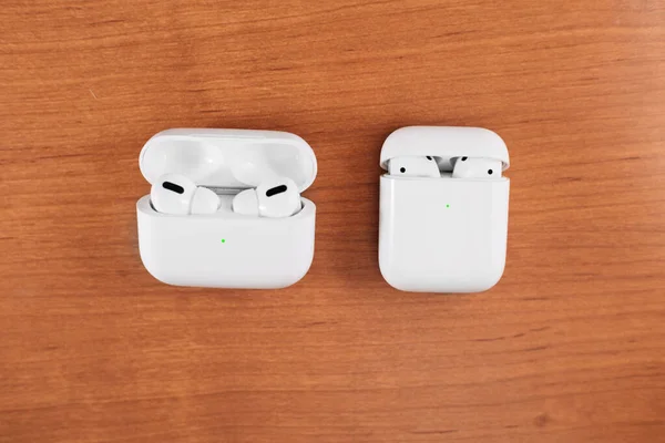 Air Pods Pro Com Caso Carregamento Sem Fio Novos Airpods — Fotografia de Stock