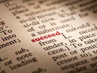 İngilizce sözlüğün sayfalarında başarılı ol