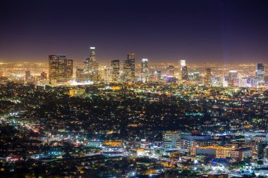Şehir merkezi manzaralı Los Angeles California USA
