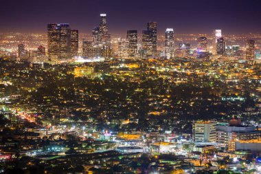 Şehir merkezi manzaralı Los Angeles California USA