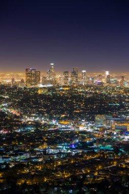 Şehir merkezi manzaralı Los Angeles California USA