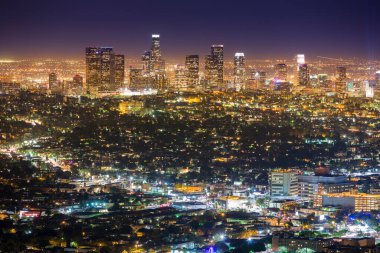 Şehir merkezi manzaralı Los Angeles California USA