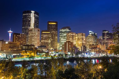 Alberta Kanada 'daki Calgary şehri.