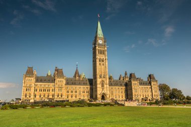 Parliament of Canada federal government building in Ottawa, Canada clipart