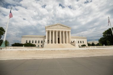 Americas highest court of law the Supreme Court in Washington DC United States clipart