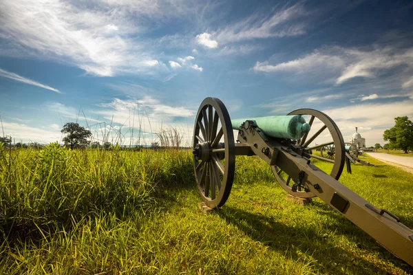 Canhão Batalha Guerra Civil Gettysburg Pensilvânia Eua — Fotografia de Stock