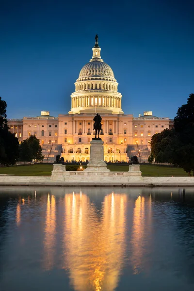 Förenta Staternas Huvudstad Och Senatens Byggnad Washington Usa — Stockfoto