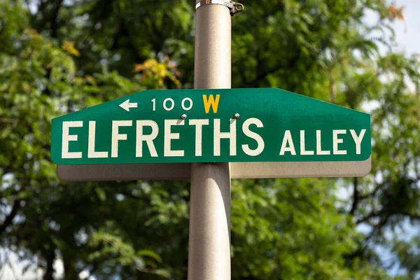 Elfreths Alley Een Plaats City Amerikaanse Staat Pennsylvania Valt Bestuurlijk — Stockfoto