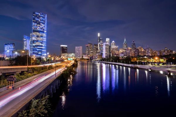 Vista Panorámica Del Centro Ciudad Filadelfia Pensilvania Sobre Río Schuylkill Fotos De Stock Sin Royalties Gratis