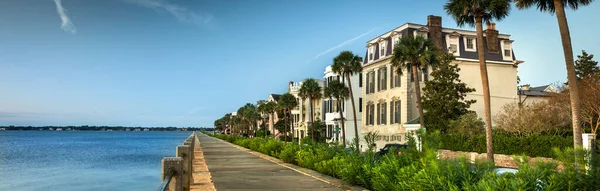 Charleston Caroline Sud Rangée Panoramique Vieilles Maisons Style Fédéral Historique — Photo