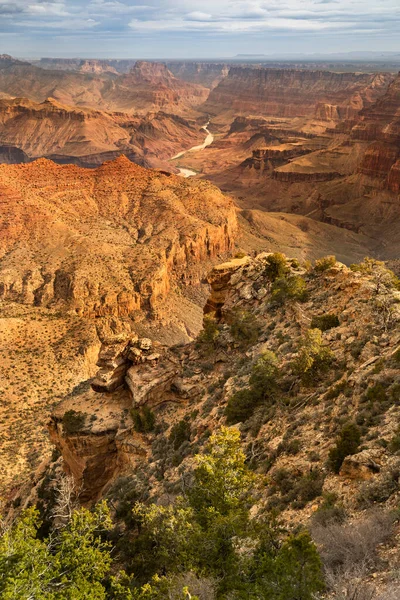 Grand Canyon Γραφική Θέα Από Την Desert View Watchtower Τουριστική — Φωτογραφία Αρχείου