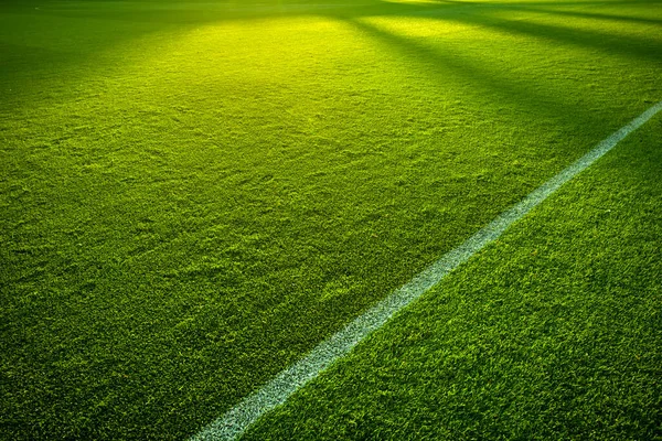 Side Lines Empty Green Sports Field Game — Stock Photo, Image