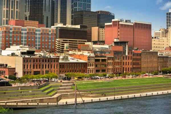 Stad Nashville Tennessee Aan Cumberland River Tennessee Usa — Stockfoto