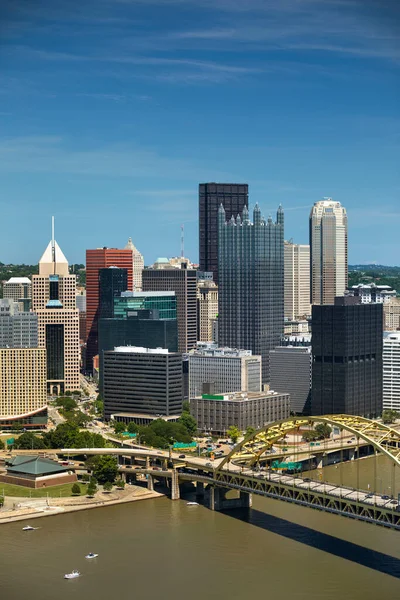 Fort Pitt Bridge Fort Duquesne Bridge Allegheny River Pittsburgh Pennsylvania — Stockfoto