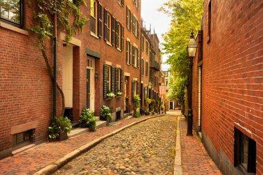 Boston Massachusetts ABD 'deki Beacon Hill Mahallesi