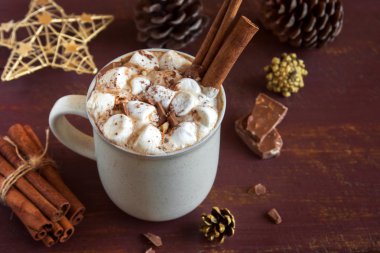 Noel için sıcak çikolata