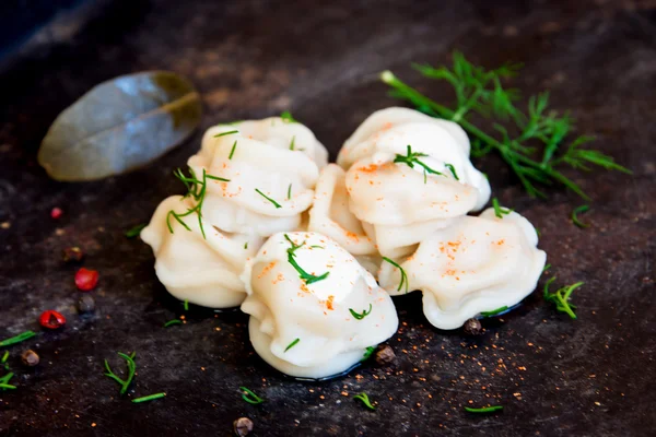 Homemade meat dumplings — Stock Photo, Image