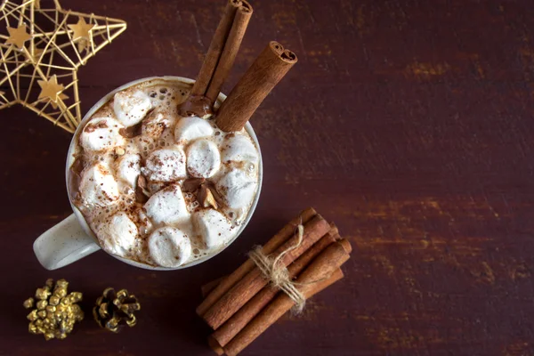 Chocolate caliente para Navidad — Foto de Stock