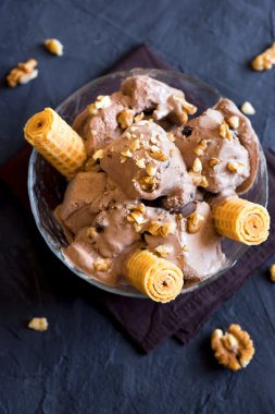 çikolatalı dondurma.