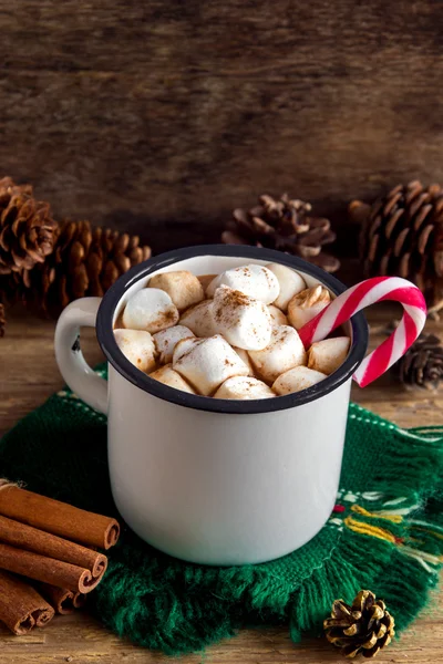 Heiße Schokolade zu Weihnachten — Stockfoto