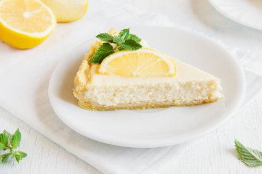 Ev yapımı limonlu cheesecake