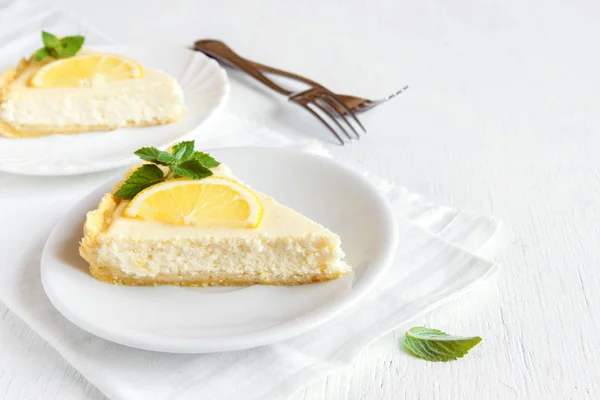 Tarta de limón casera — Foto de Stock