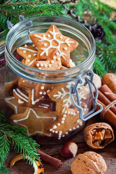 Ginger Christmas cookies — Stock Photo, Image