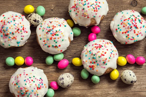 Pasticceria Pasquale Mini Torte Fatte Casa Fresche Della Carota Con — Foto Stock