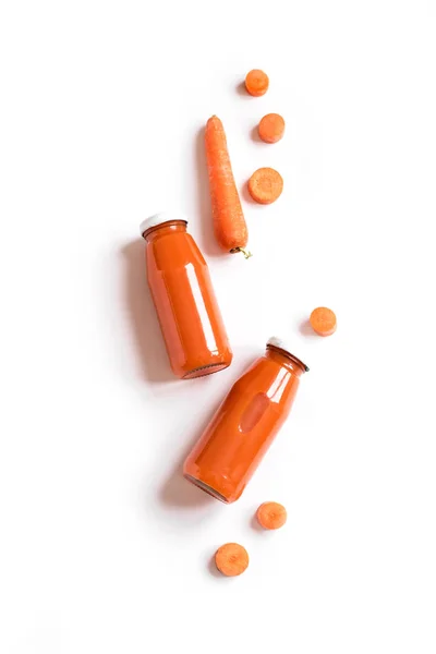 Морковный сок или смузи — стоковое фото
