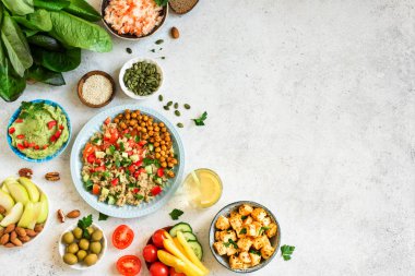 Vejetaryen yemek masası