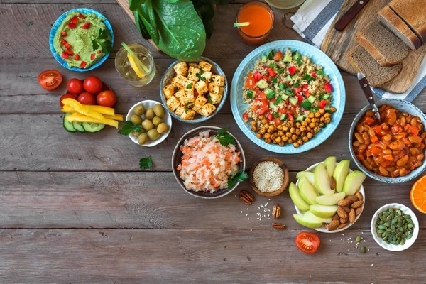 Gesunde vegane Ernährung — Stockfoto